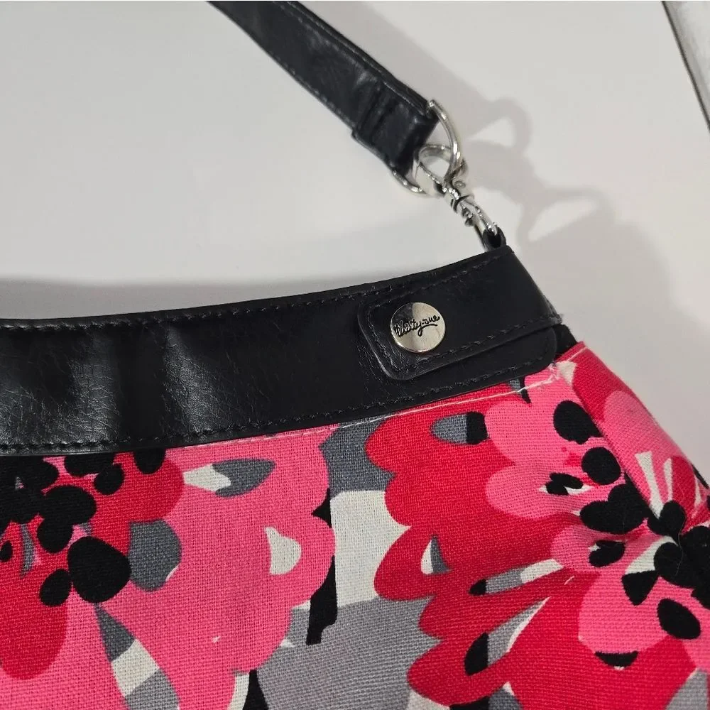 thirty-one pink floral‎ shoulder bag